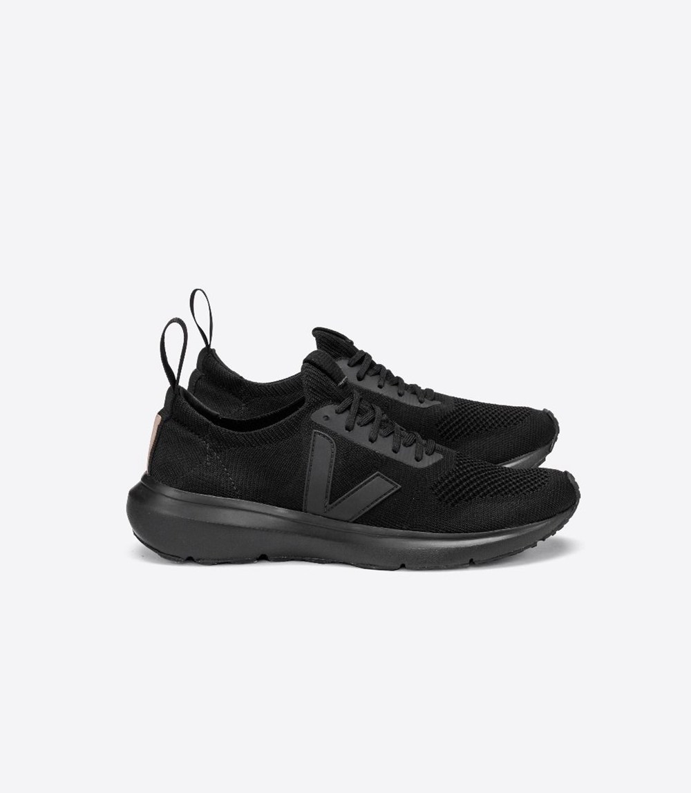 Veja Sneakers Mens - V-knit X Rick Owens - Black - 2150UJPFG